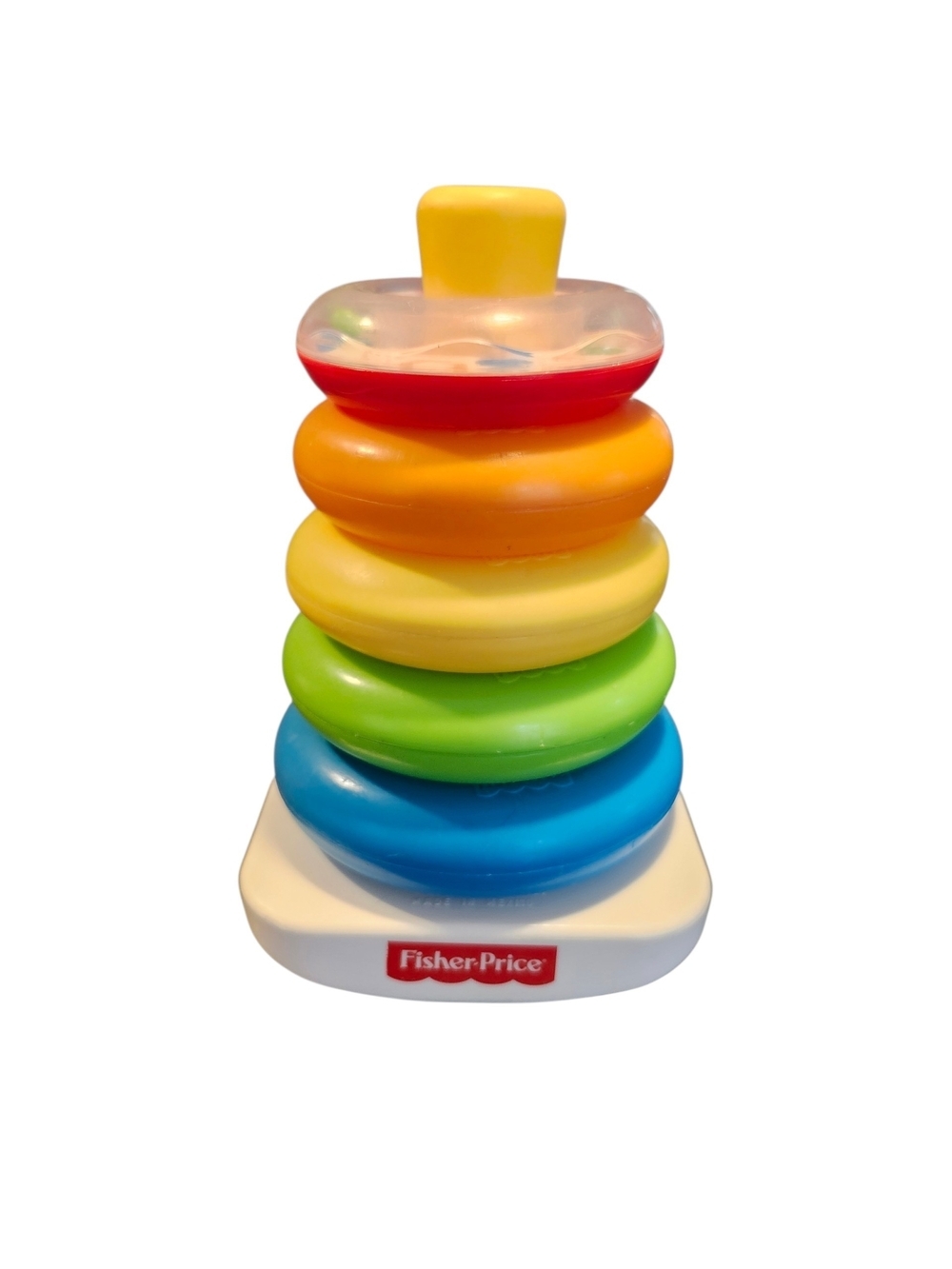 Vintage Fisher-Price Colorful Stacking Ring Toy For Baby, Toddler